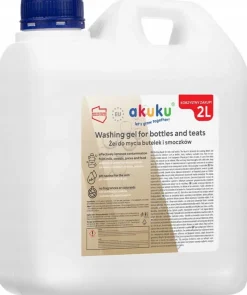 Akuku żel do mycia butelek i smoczków opakowanie uzupełniające płyn 2L