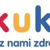 Akuku kocyk muślinowy otulacz ręcznik dla niemowląt 110x105cm dinozaury