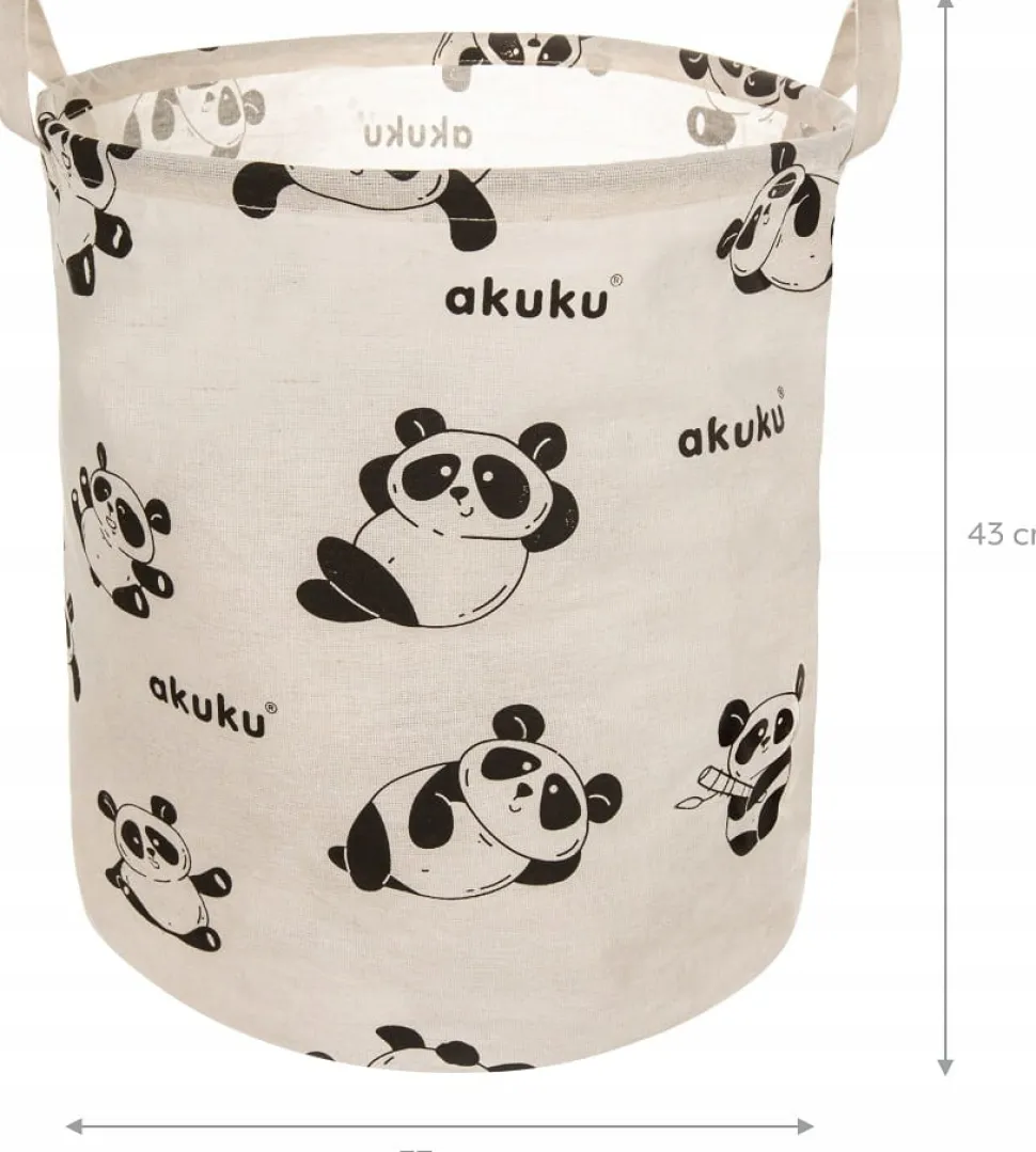 Akuku kosz na zabawki pojemnik worek organizer premium xl 45l