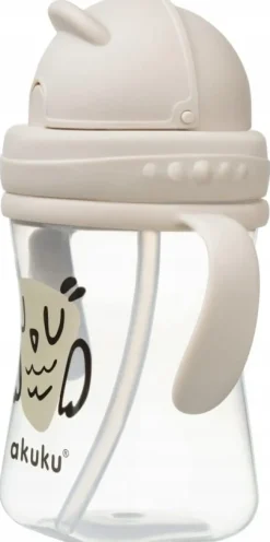 Akuku kubek bidon z rurką słomką uchwyty 300ml 9m+
