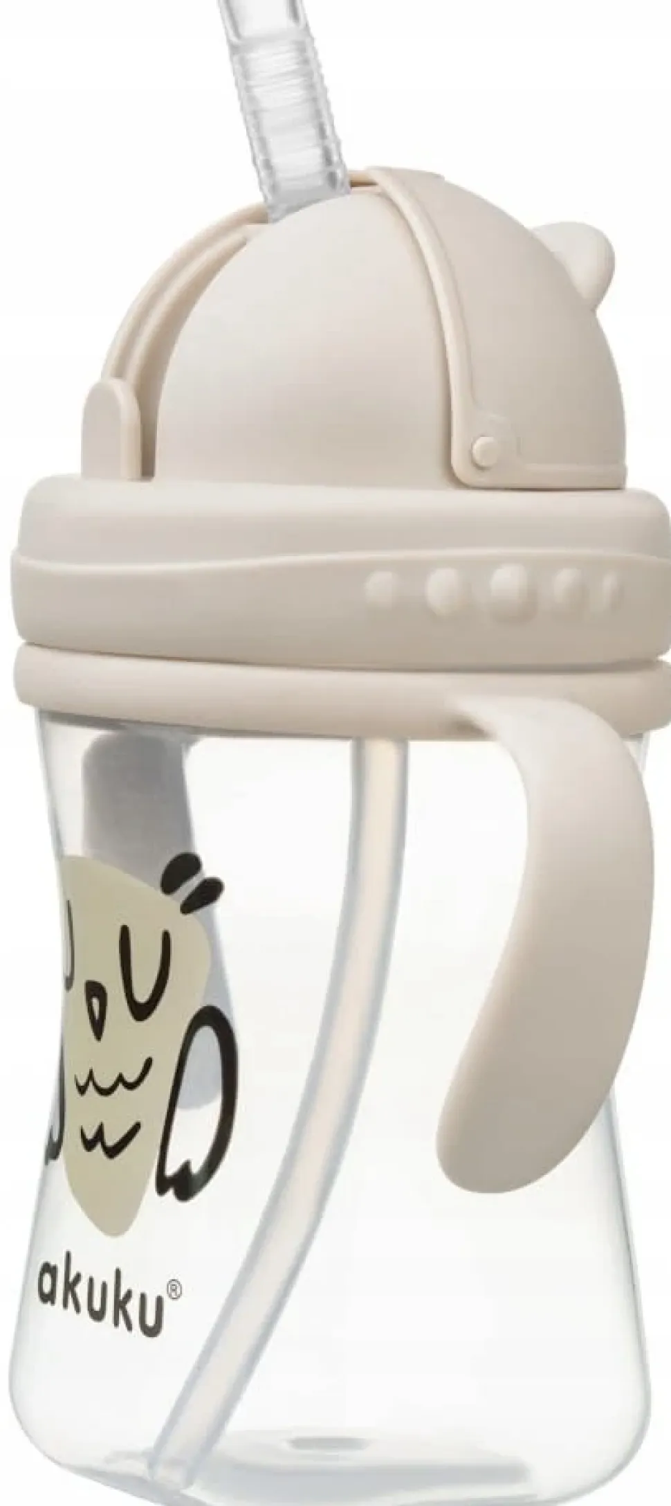 Akuku kubek bidon z rurką słomką uchwyty 300ml 9m+