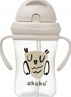 Akuku kubek bidon z rurką słomką uchwyty 300ml 9m+