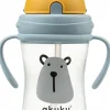 Akuku kubek bidon z rurką słomką uchwyty 300ml 9m+