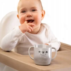 Akuku kubek z uchwytami do nauki samodzielnego picia pochyły 150ml