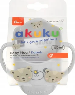 Akuku kubek z uchwytami do nauki samodzielnego picia pochyły 150ml