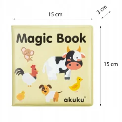 Akuku magiczna książeczka edukacyjna wodna do zabawy w wodzie farma