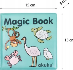 Akuku magiczna książeczka edukacyjna do zabawy w wodzie wody
