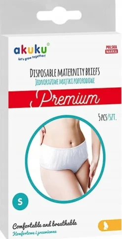 Akuku majtki figi poporodowe jednorazowe 5szt m