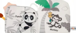 Akuku miękka książeczka sensoryczna edukacyjna dla dzieci zoo