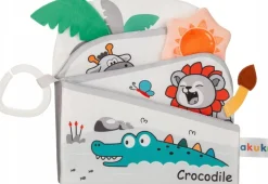 Akuku miękka książeczka sensoryczna edukacyjna dla dzieci zoo