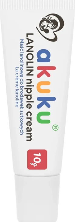 Akuku naturalna lanolina maść lanolinowa do brodawek na brodawki sutki 10g
