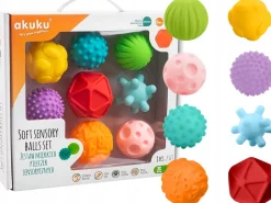 Akuku piłeczki sensoryczne sensory zestaw piłeczek