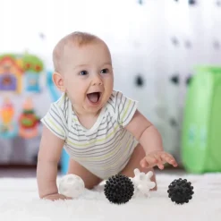 Akuku piłeczki zabawki sensoryczne sensory 4szt