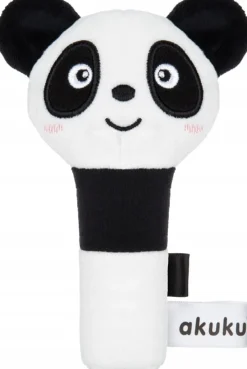 Akuku pluszowa grzechotka piszczek zabawka sensoryczna szeleścik panda
