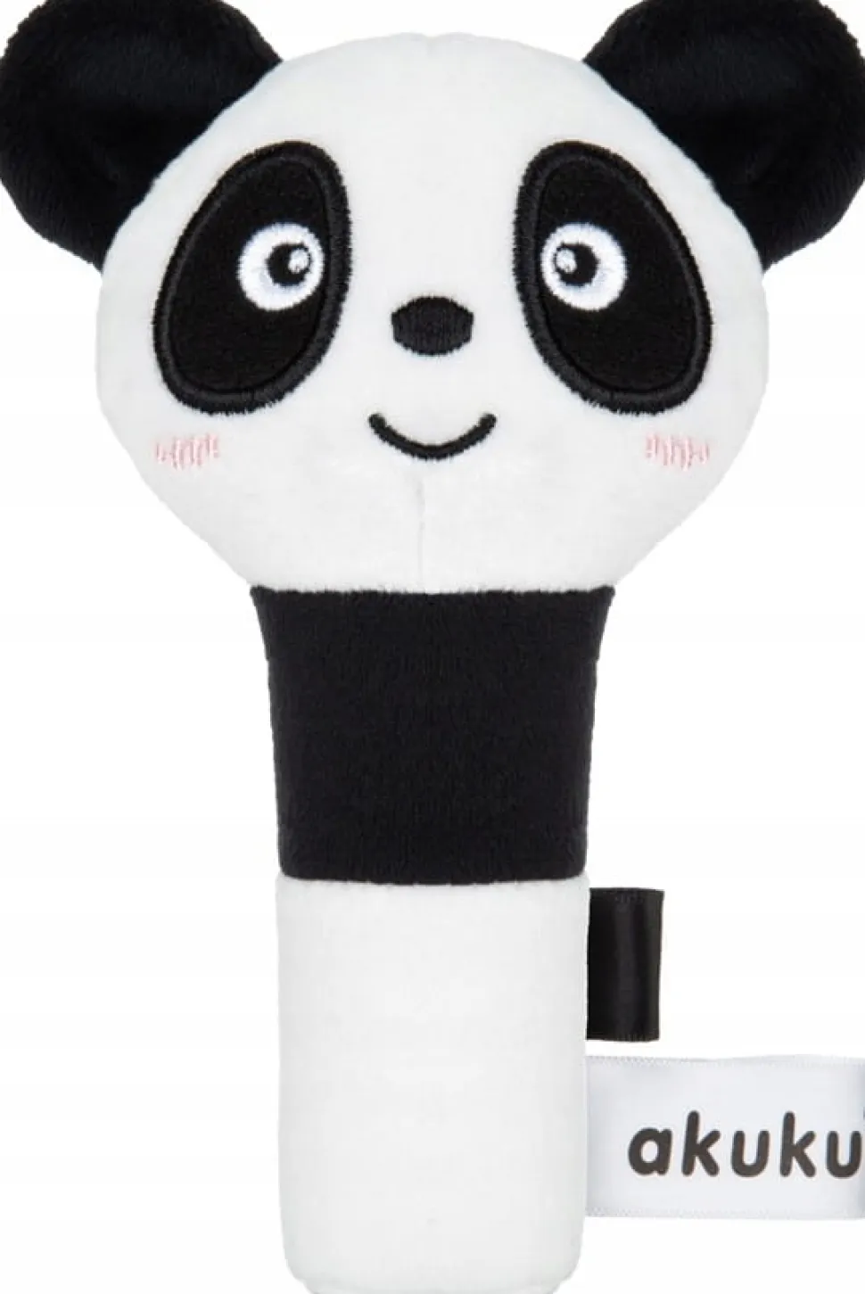 Akuku pluszowa grzechotka piszczek zabawka sensoryczna szeleścik panda