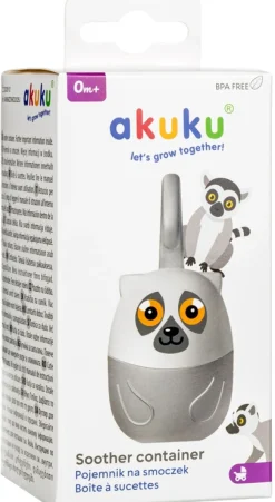 Akuku pojemnik pudełko na smoczek lemur uniwersalny