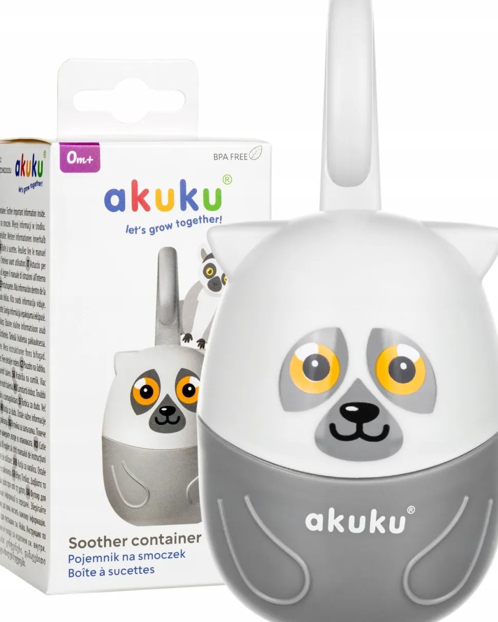Akuku pojemnik pudełko na smoczek lemur uniwersalny