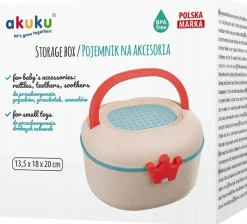 Akuku pudełko na grzechotki i gryzaki ozdobne