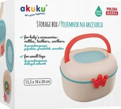 Akuku pudełko na grzechotki i gryzaki ozdobne