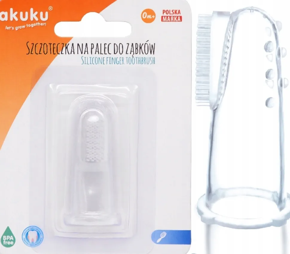 Akuku szczoteczka do zębów i masażu dziąseł
