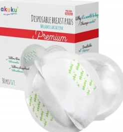 Akuku wkładki laktacyjne żelowe ultra chłonne 6x30szt 180szt