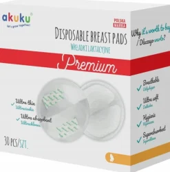 Akuku wkładki laktacyjne żelowe ultra chłonne 6x30szt 180szt