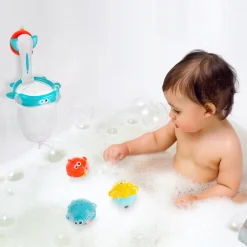 Akuku zabawki kąpielowe z sitkiem do kąpieli 3szt