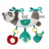 Akuku zawieszka do łóżeczka zabawka z lusterkiem i grzechotką panda