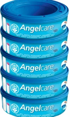 ANGELCARE POJEMNIK KOSZ NA PIELUCHY + 5 WKŁADÓW