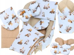 Babymam becik rożek niemowlęcy bawełna dwustronny