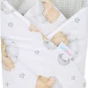 Babymam becik rożek niemowlęcy bawełna dwustronny