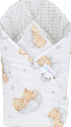 Babymam becik rożek niemowlęcy bawełna dwustronny