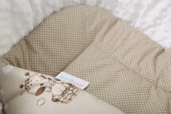 Babymam becik rożek niemowlęcy bawełna dwustronny