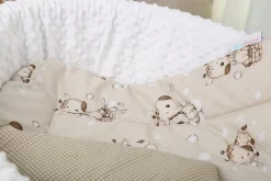 Babymam becik rożek niemowlęcy bawełna dwustronny