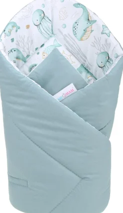 Babymam becik rożek niemowlęcy bawełna dwustronny