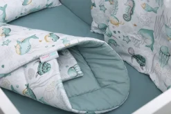 Babymam becik rożek niemowlęcy bawełna dwustronny