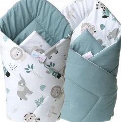 Babymam becik rożek niemowlęcy bawełna dwustronny