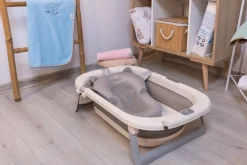 Babymam duża składana wanienka do kąpieli dla dziecka z poduszką