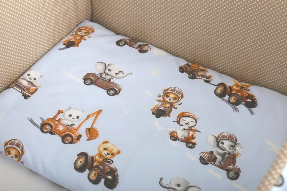 Babymam dwustronny ochraniacz 180x30 do łóżeczka