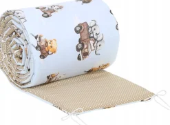 Babymam dwustronny ochraniacz 180x30 do łóżeczka