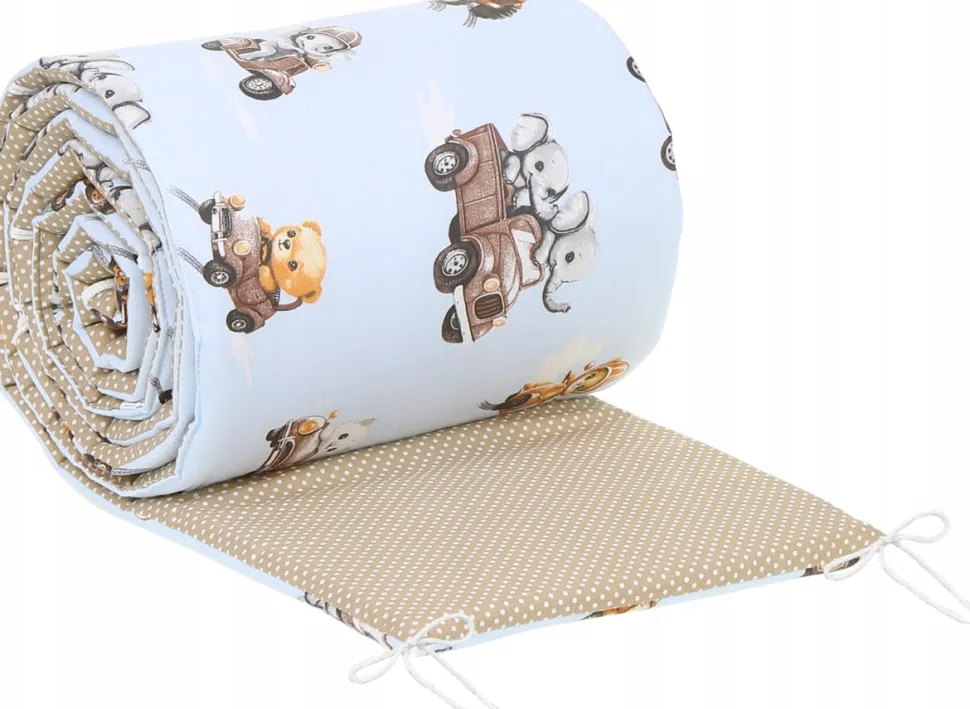 Babymam dwustronny ochraniacz 180x30 do łóżeczka