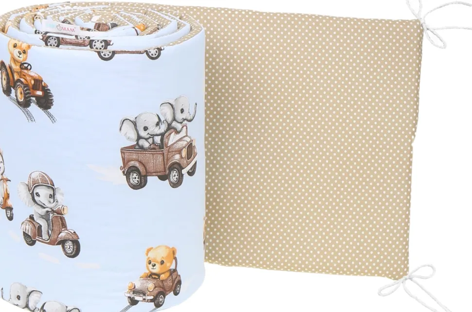 Babymam dwustronny ochraniacz 180x30 do łóżeczka