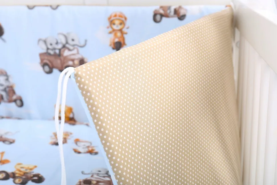 Babymam dwustronny ochraniacz 180x30 do łóżeczka