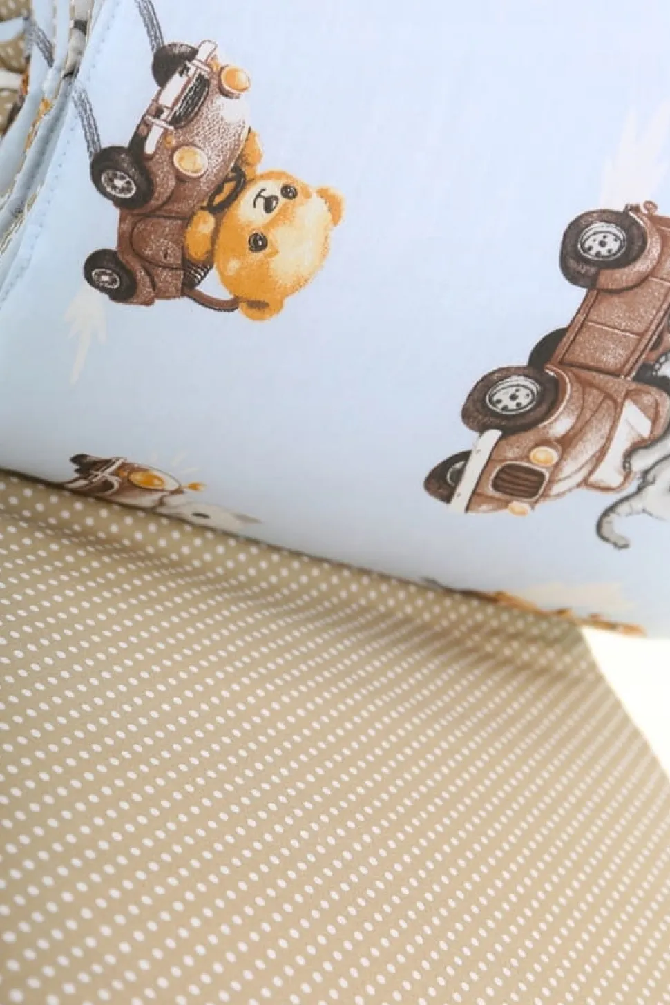 Babymam dwustronny ochraniacz 180x30 do łóżeczka