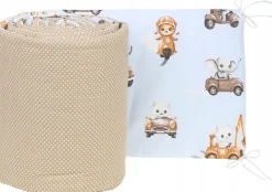 Babymam dwustronny ochraniacz 180x30 do łóżeczka