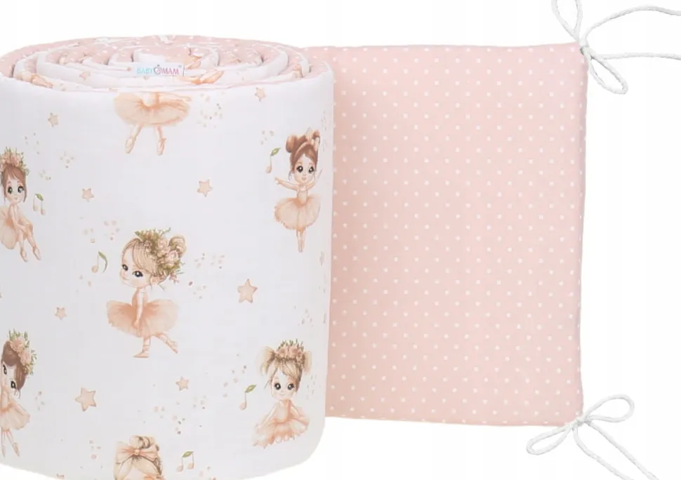 Babymam dwustronny ochraniacz 180x30 do łóżeczka