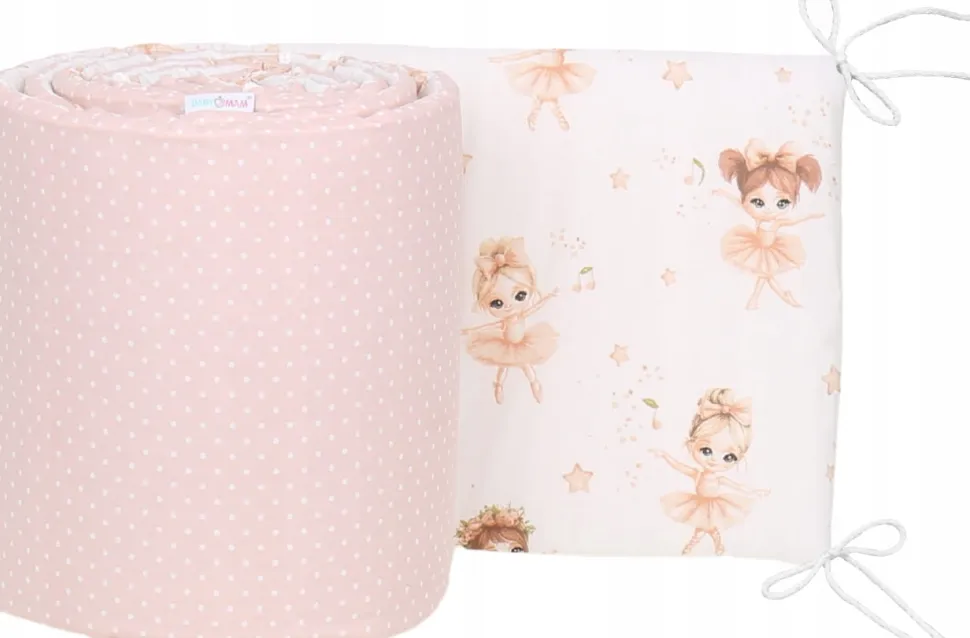 Babymam dwustronny ochraniacz 180x30 do łóżeczka
