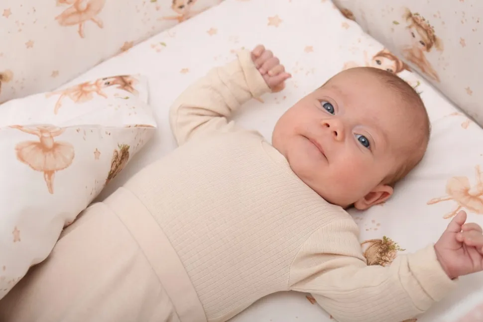 Babymam dwustronny ochraniacz 180x30 do łóżeczka
