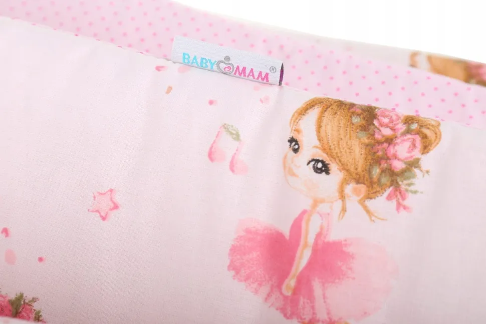 Babymam dwustronny ochraniacz 180x30 do łóżeczka