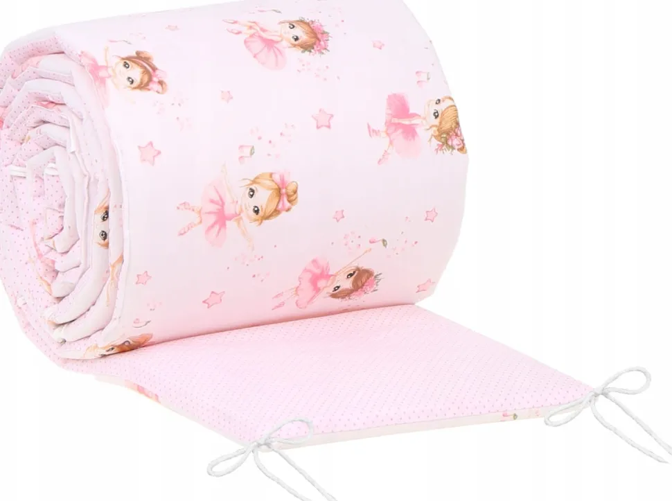 Babymam dwustronny ochraniacz 180x30 do łóżeczka